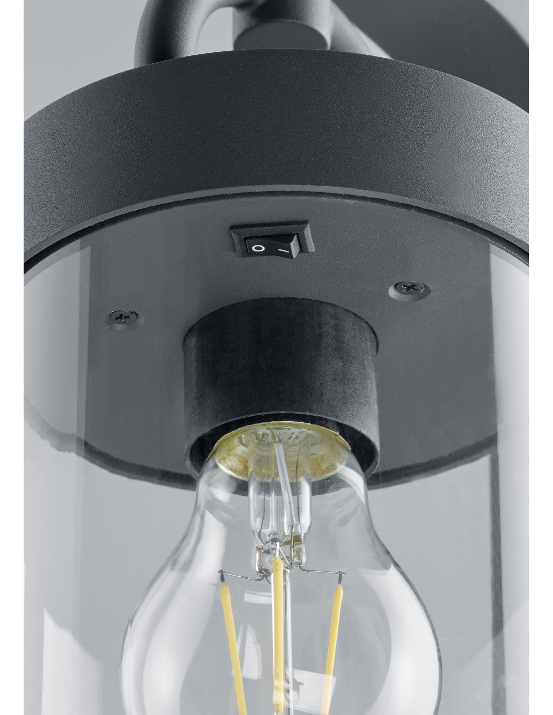 Außenmast Sambesi Anthrazit H100 cm Dämmerungssensor IP44 Trio Lighting