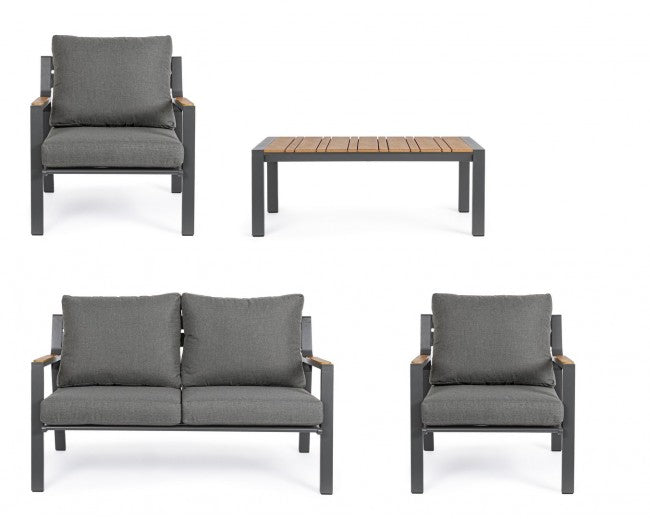Gardine Set Ernst antracite