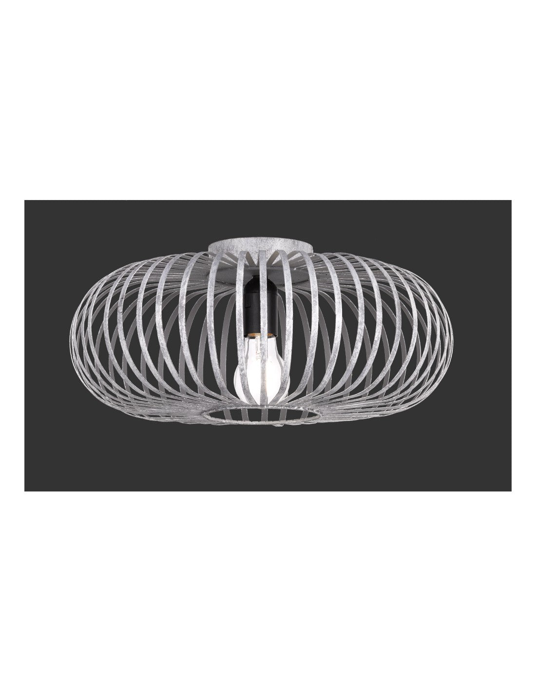 Johann Deckenleuchte 1xE27 Antikgrau Ø40 cm Trio Lighting