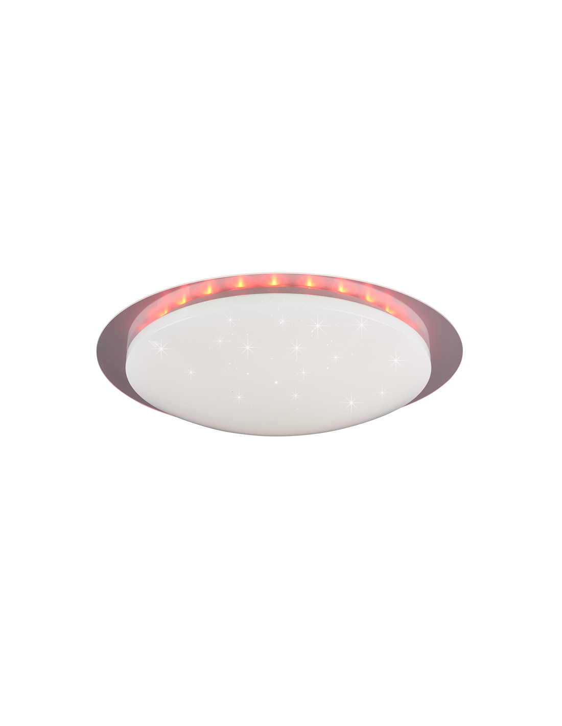 Moderne dimmbare RGB-LED-Deckenleuchte Bilbo Ø48 cm, weiße Trio-Beleuchtung