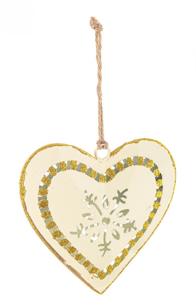 12 -fache Flaky Cuore Oro Anhänger