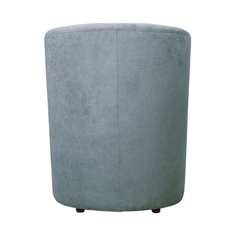Stoffsessel mit abnehmbarem Pouf DJERBA Hellgrau 63,5x 62,5x h76 cm