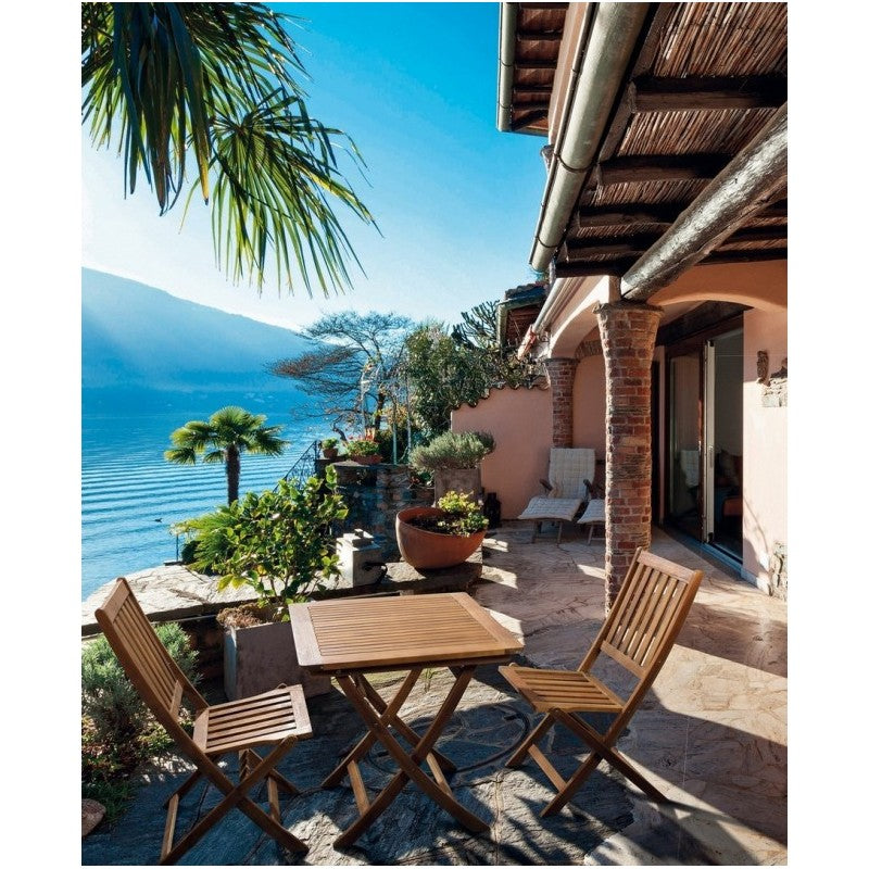 Noemi Tisch für Outdoor Klapp Akazienholz 70x70x h73 cm