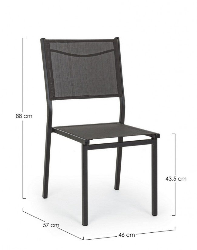 6x Sedia Hilde Anthrazit Lh32-