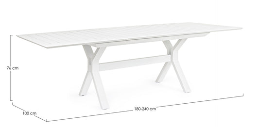 Weißer Garten Kenyon, cm cm, 180-240 x 100