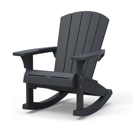 Adirondack-Schaukelstuhl aus Graphit