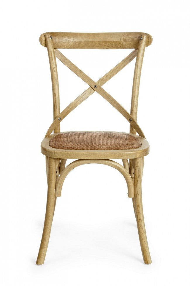 Cross Chair Naturbraun