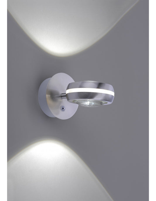 Applique Vista Led Orientable Deinable Rgbw Nichel Ø11 cm Trio Lighting