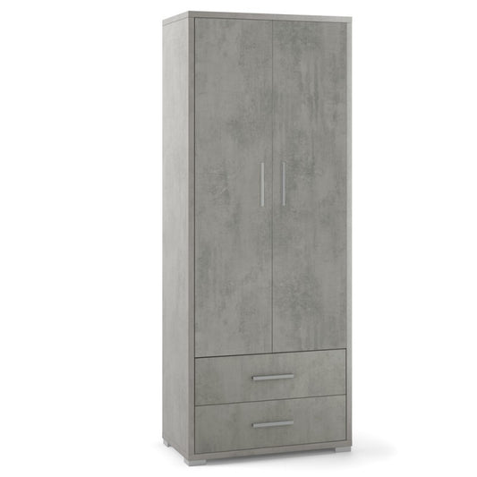 Mehrzweckschränke Zwei von zwei Beton Beton Cement 71x41x h182 cm