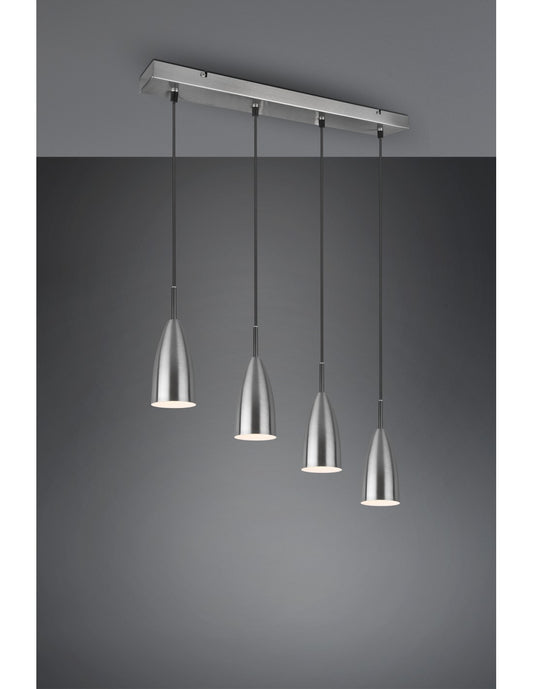 Farin Island Linearer Kronleuchter 4 Lichter Nichel Trio Lighting