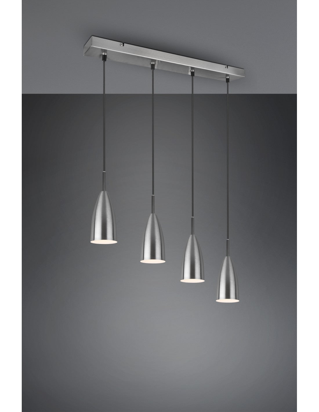 Farin Island Linearer Kronleuchter 4 Lichter Nichel Trio Lighting