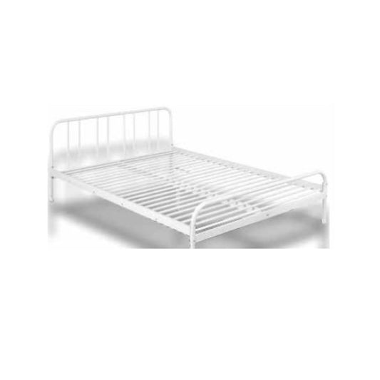 Genua-Doppelbett aus weißem Metall