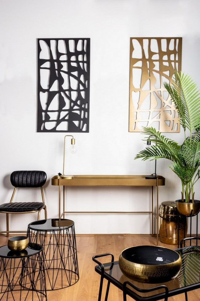 Wanddekoration Zaira Schwarz 60X110