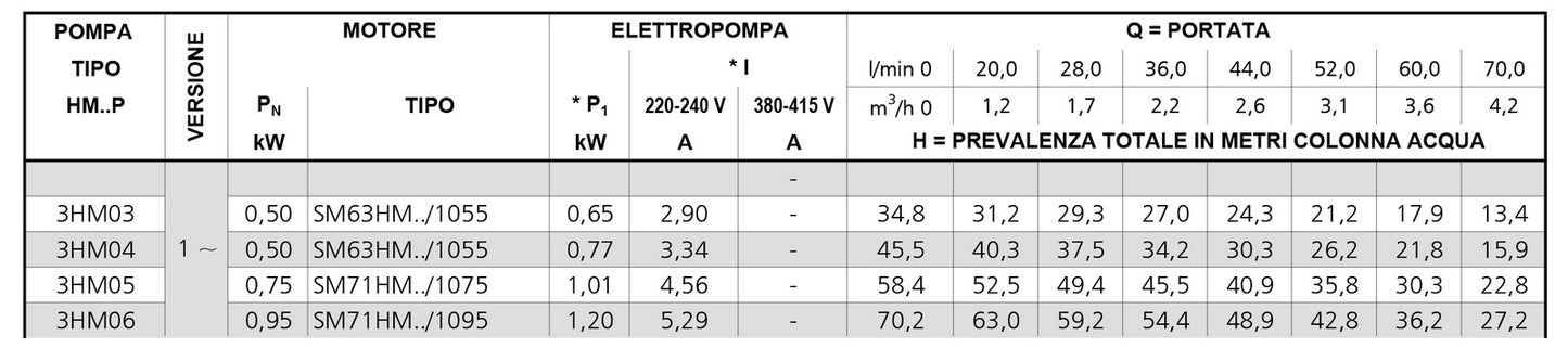 Horizontale mehrstufige elektrische Kreiselpumpe der Serie 3Hm von Lowara