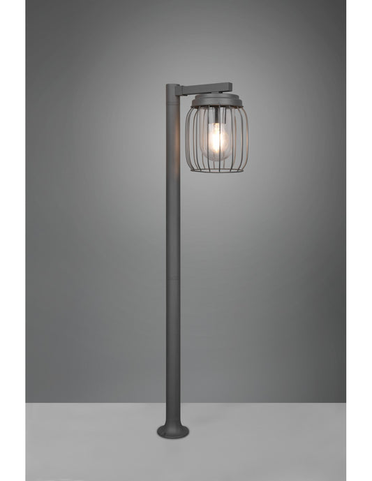 Tuela Outdoor Pole Anthrazit Metallkäfigdiffusor IP44 Trio Lighting