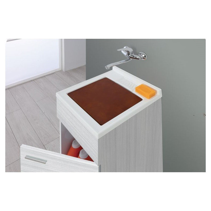 Eintüriges Waschbecken Grau 45x50x h83 cm