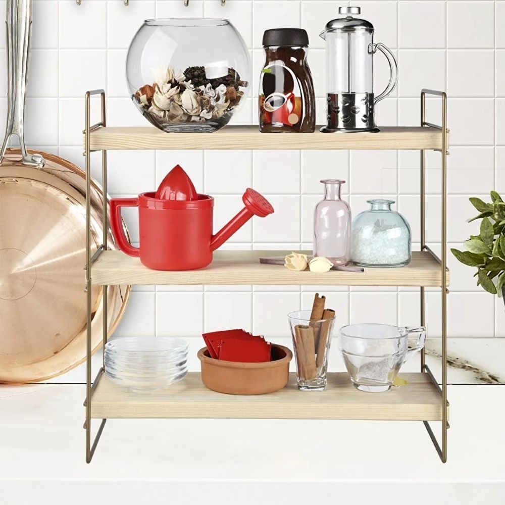 Scaffale Hobby 3 ripiani 40x13x40 bronzo ASZ1572 EFFEZ