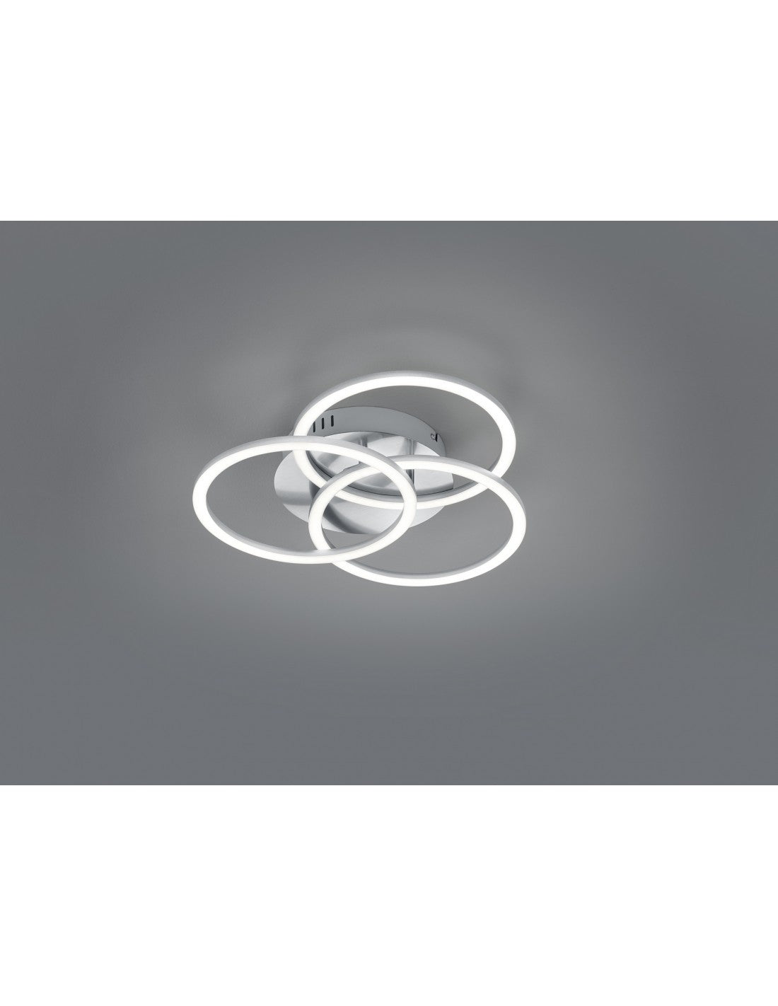 Deckenleuchte mit 3 verstellbaren Ringen, LED-Dimmer, Circle Nichel Trio Lighting