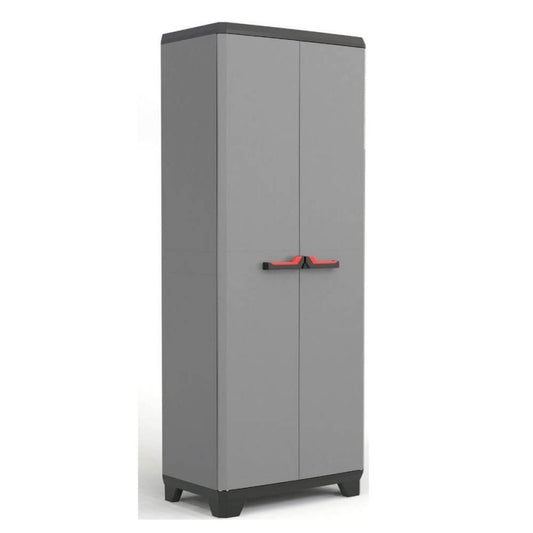Hoher Keter-Kleiderschrank 3 Regale 68x39x173H grau Stilo