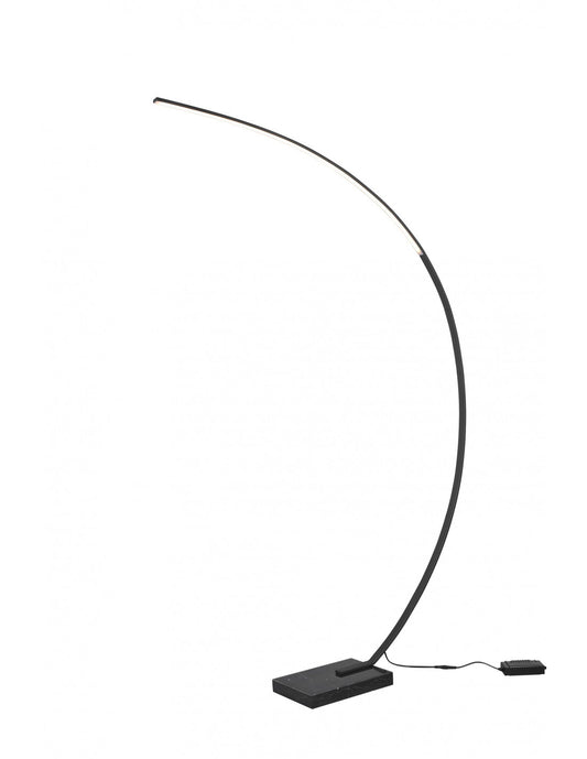 Schwarze Arco Stehlampe Bangkok Led Dimmer Trio Lighting