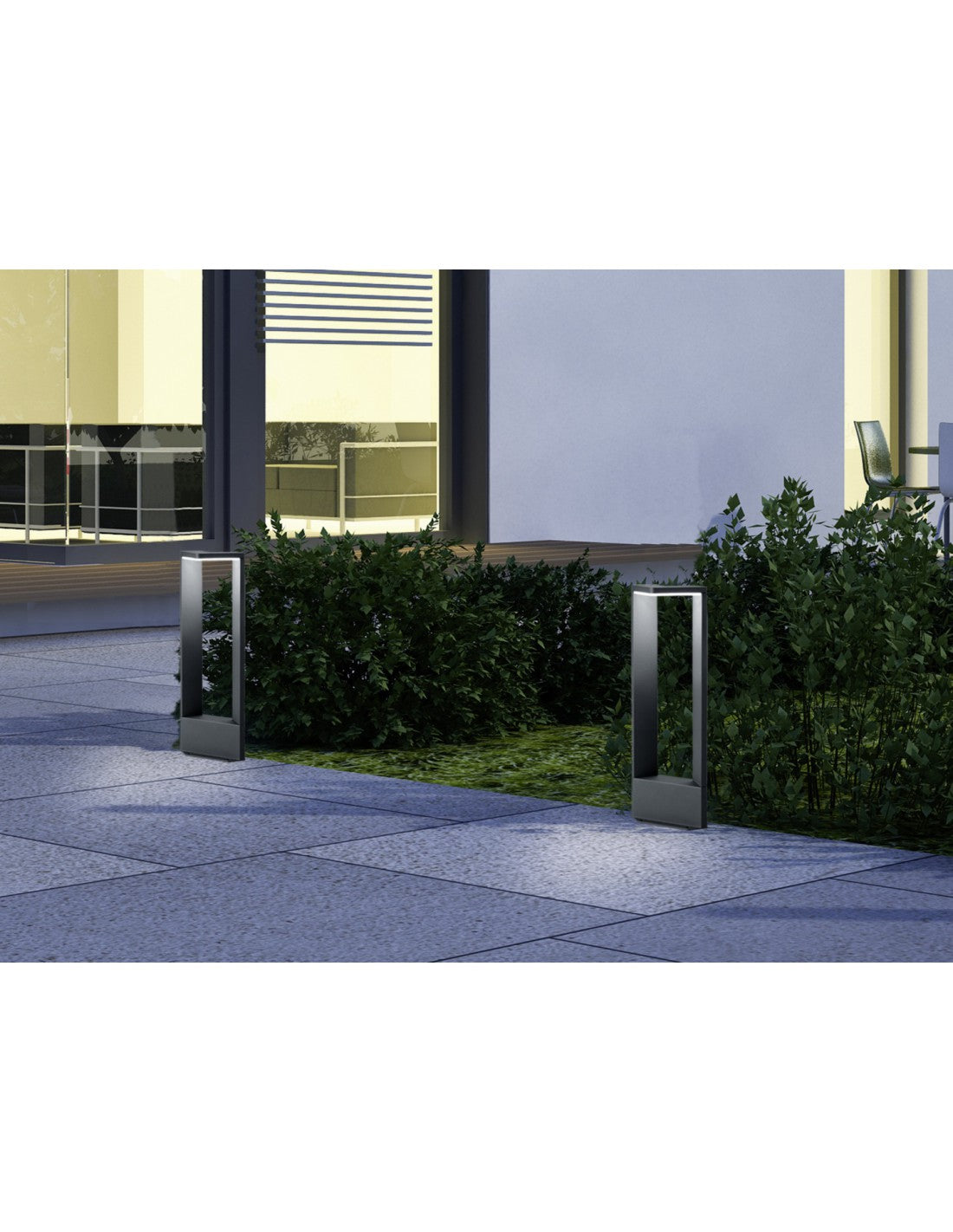 Anthrazit LED Außenpoller Ganges IP54 Trio Lighting