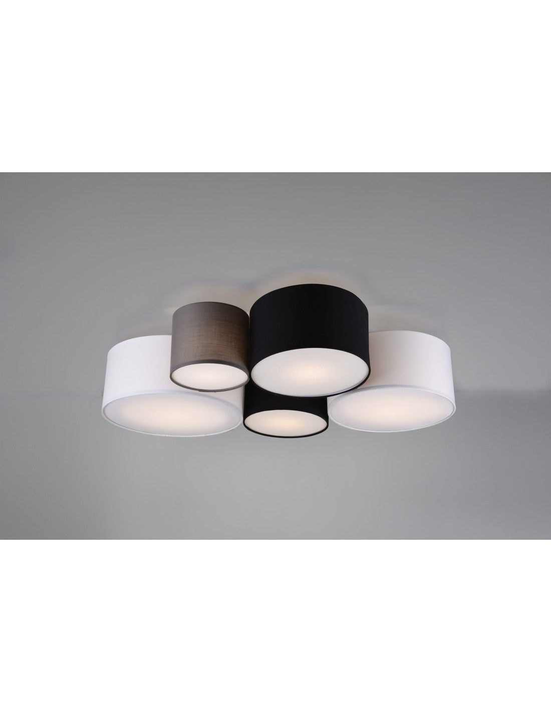 Hotel-Deckenleuchte 5xE27 Mehrfarbige Zylinder L90 cm Trio Lighting
