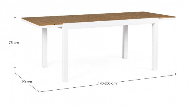Aluminiumsalz: 140-200x90 weiß, weiß, in Aluminium