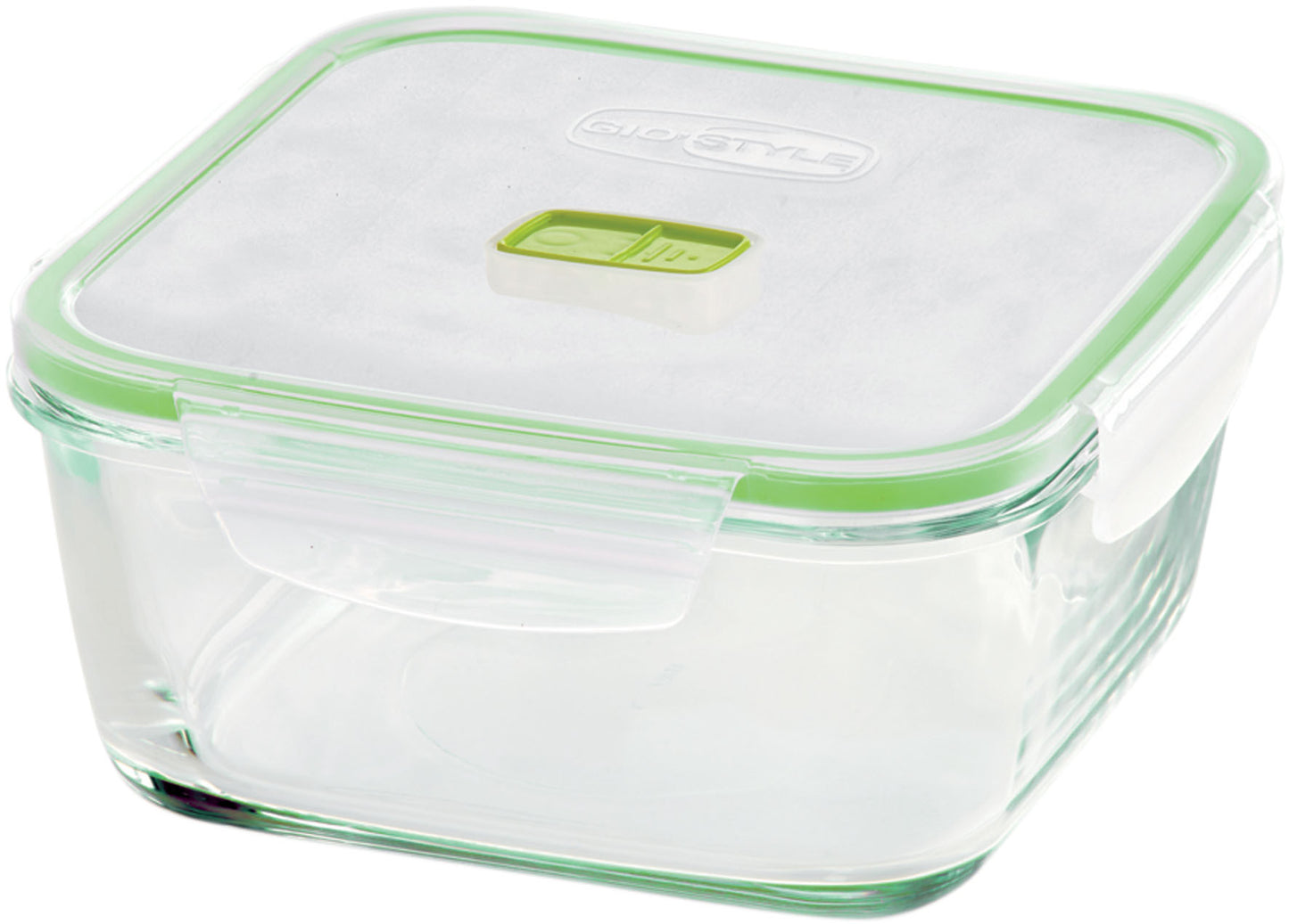 2-in-1 quadratischer 1,4-Liter-Glasbehälter