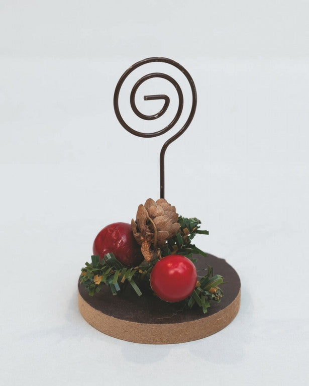 Display Signal Cm.10 Dec. Pigna UND Backen Rote Dekoration von Weihnachten