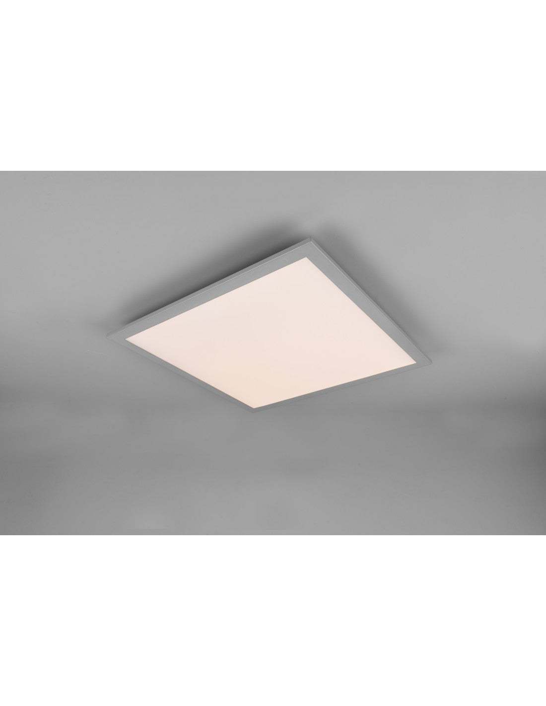 Quadratische Deckenleuchte Gamma Aluminium LED Multifunktion 45x45 cm Trio Lighting