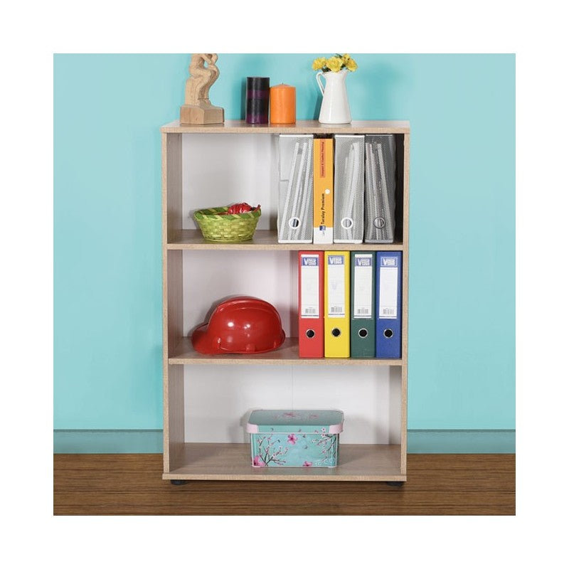 Büro-Bücherregal mit 3 Regalen, Farbe Sonoma, 72x34xh.109 cm