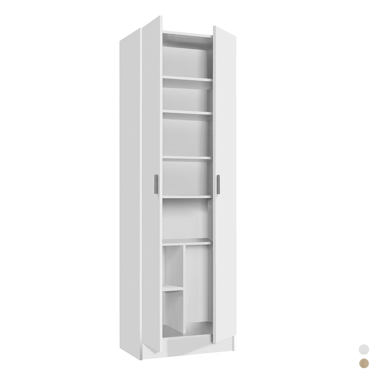 Mehrzweckschrank mit mehreren Regalen