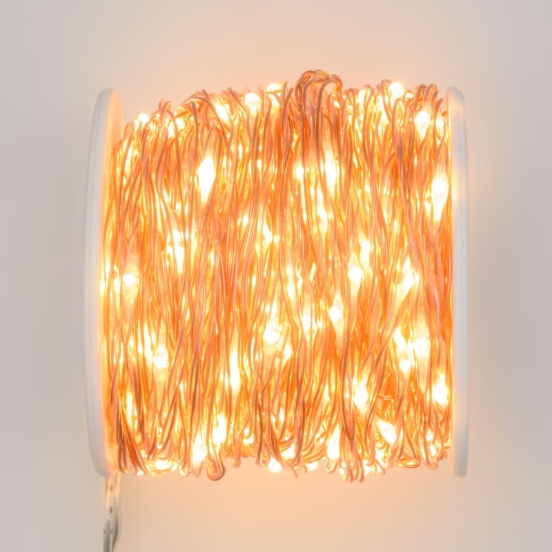 PL 500 MicroLED-Kette Spule 25 m warmweißes Kupferkabel