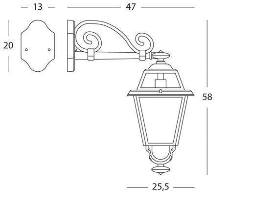 Applikationsboden E27, Graphite-Elegance-Linie