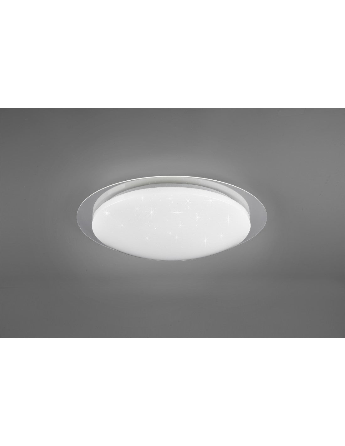 Moderne dimmbare RGB-LED-Deckenleuchte Bilbo Ø48 cm, weiße Trio-Beleuchtung