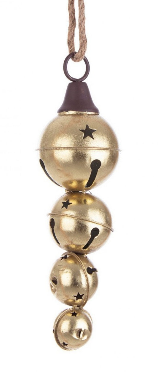 8x Anhänger 4f Merry Star Schönes Gold