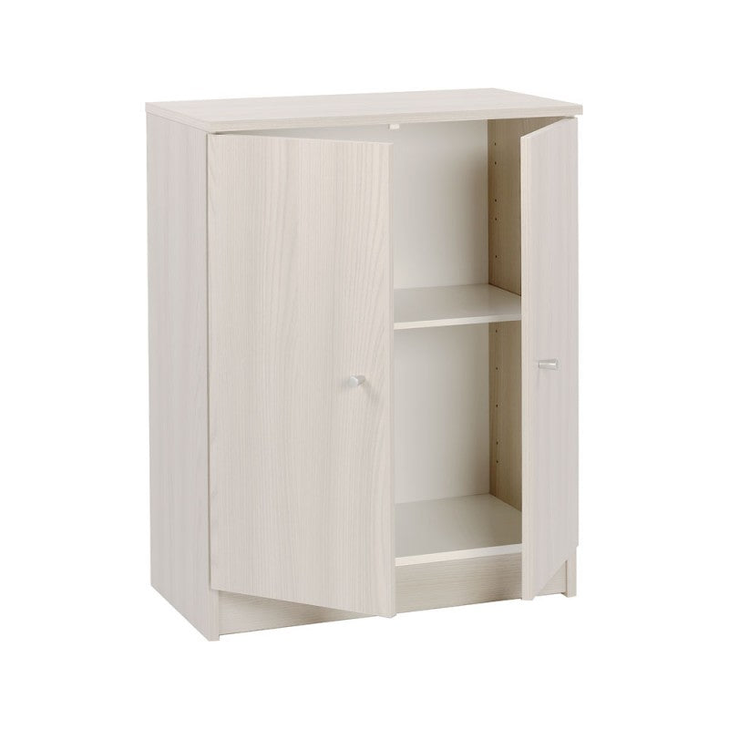 Mehrzweckschrank niedrig zwei Türen Eucalyptus 62x34x h80 cm