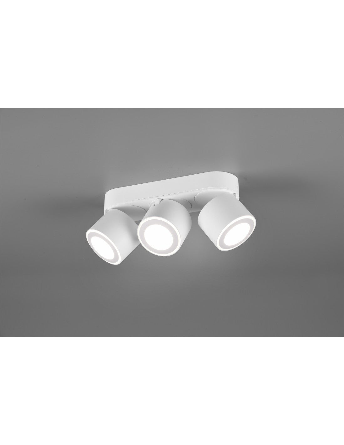 Deckenleuchte 3 Spot Double LED Emission L27 cm Taurus White Trio Lighting