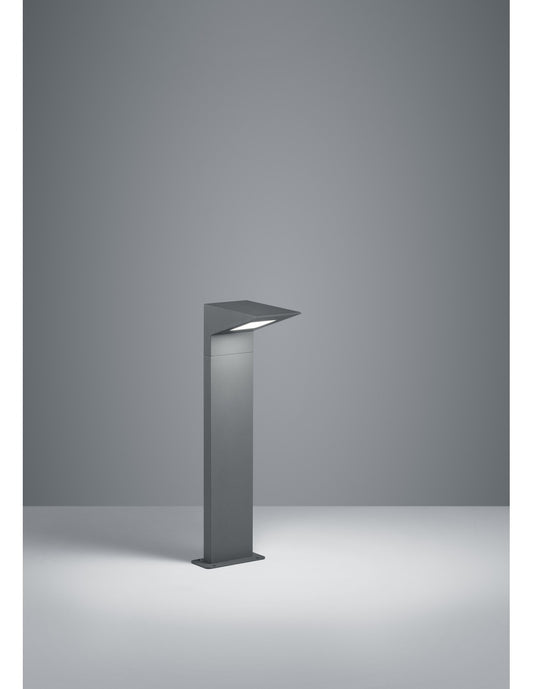 Nelson Trio Lighting Außen-LED-Pollerleuchte aus anthrazitfarbenem Aluminium, IP54