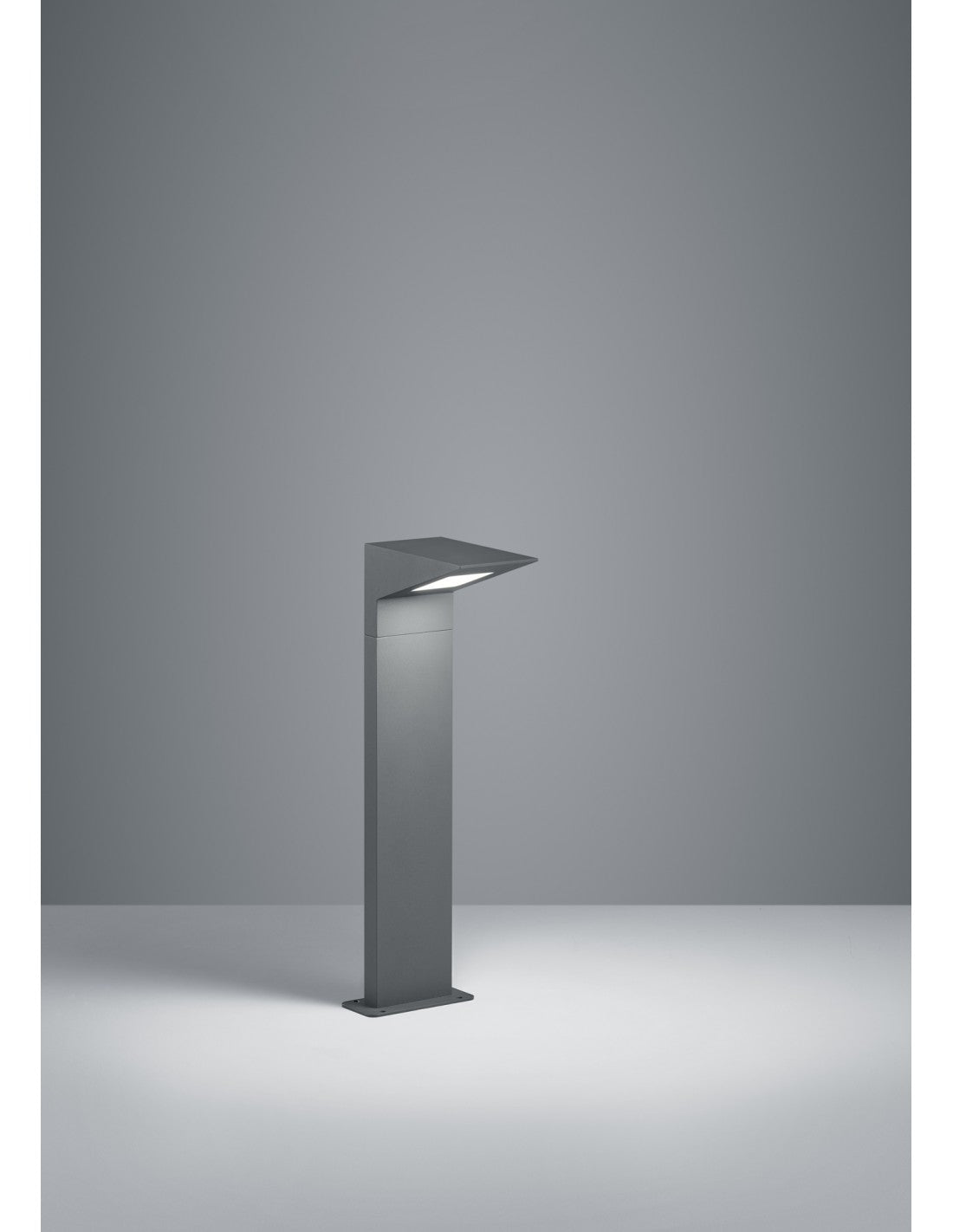 Nelson Trio Lighting Außen-LED-Pollerleuchte aus anthrazitfarbenem Aluminium, IP54