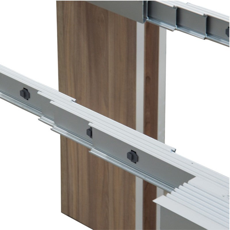 Ausziehbarer Konsolentisch mit klappbarer Struktur, Ulmenoptik, 90x50-300 cm