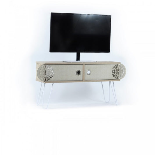 Retro-TV-Ständer, Wohnzimmerschrank, 106 x 30 x 48 cm