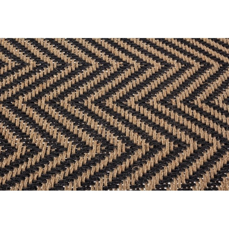 KHAT TAMIL Ethnische Bank aus schwarzem Holz, 176 x 86 x 46 cm