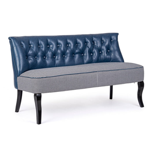 Blaues 2-Sitzer-Sofa