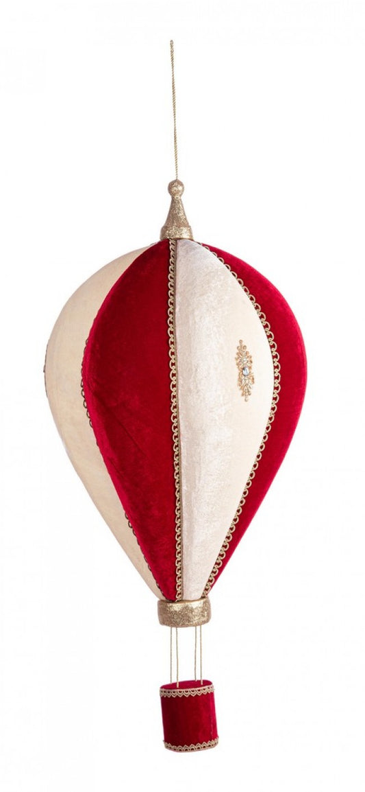 1x Anhänger Lucrezia Hot Air Ballon Red H90