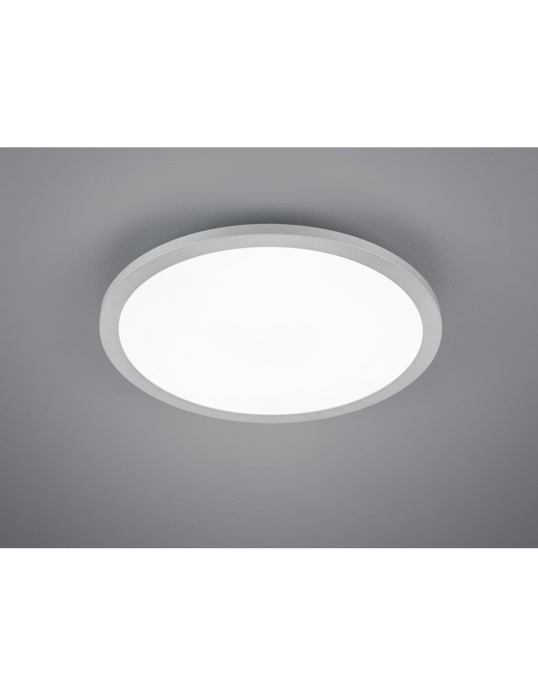 Runde Tiberius LED-Deckenleuchte Ø40 cm Aluminium Trio Lighting
