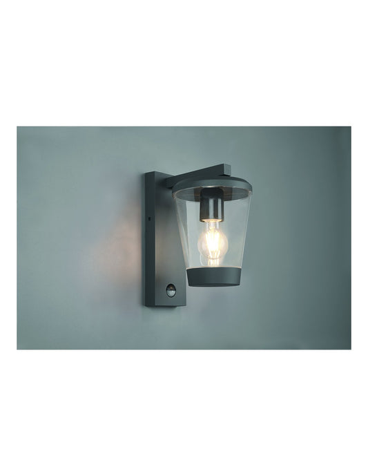 Cavado Laternenapplikation Anthrazit Aluminium IP44 mit Trio-Beleuchtungssensor