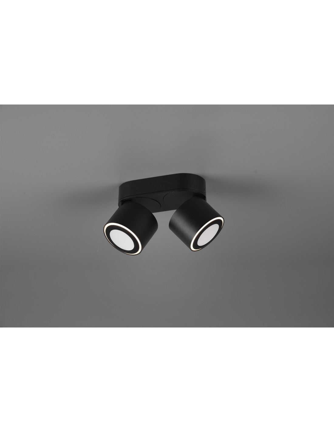 Deckenleuchte 2 Doppelemissions-LED-Spots L18 cm Taurus Black Trio Lighting