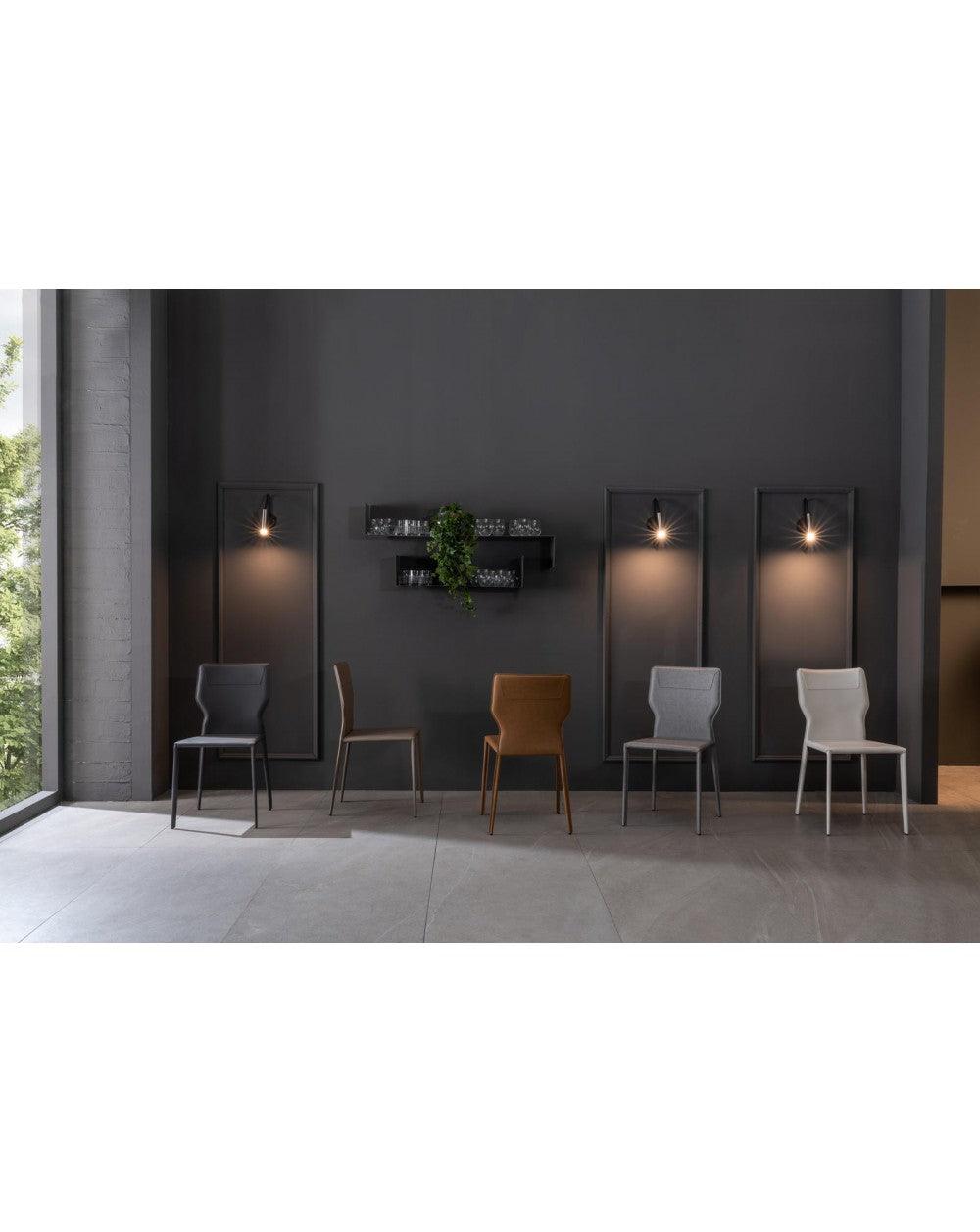 2x Stuhl aus Kunstleder mit Kim