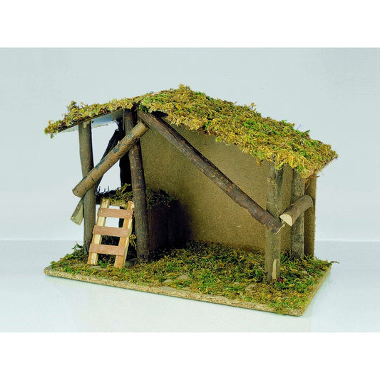 Nackte Hütte Krippe Weihnachtsdekoration 43 x 19 x 30 h cm